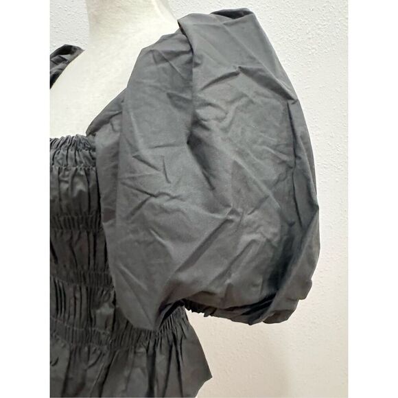 ASTR THE  LABEL women of shoulde blouse black size small puff sleeves - Picture 4 of 9